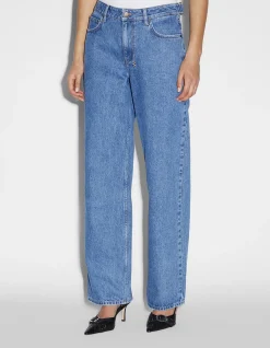 Low Rider Relaxed Straight Leg Denim Jeans