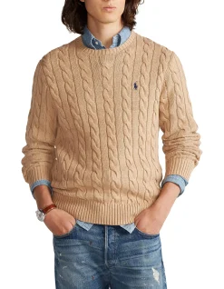 LS LONG SLEEVE CABLE KNIT SWEATER