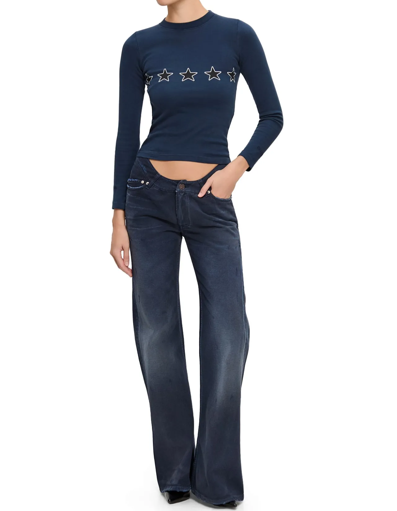 L/S FITTED TOP