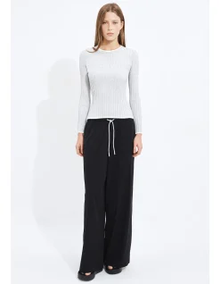 Ls Rib Knit Top 438