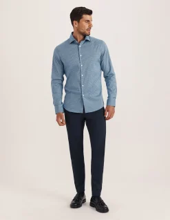 LUCIAN LONG SLEEVE STRETCH CHECK SHIRT