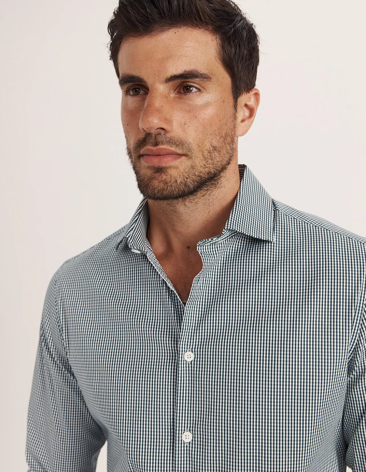 LUCIAN LONG SLEEVE STRETCH CHECK SHIRT
