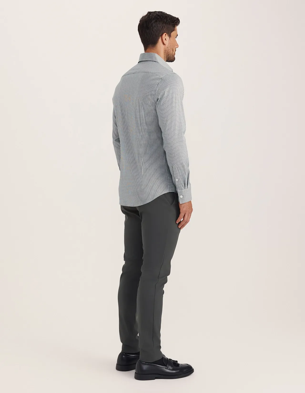 LUCIAN LONG SLEEVE STRETCH CHECK SHIRT