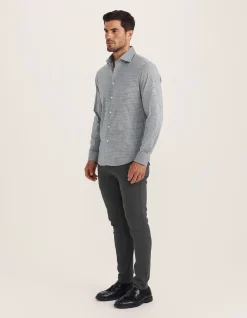 LUCIAN LONG SLEEVE STRETCH CHECK SHIRT