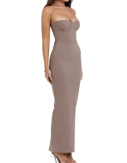 Lucia Strapless Corset Maxi Dress
