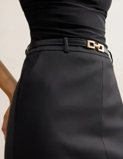 LUCY BELTED PENCIL SKIRT