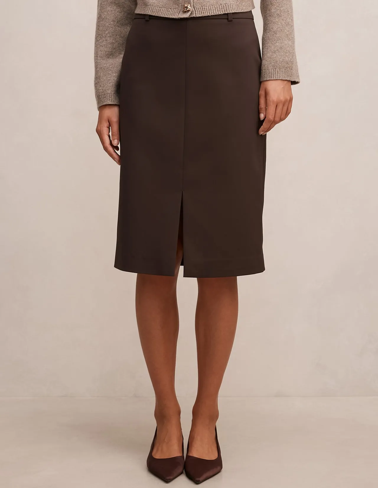 LUCY BELTED PENCIL SKIRT