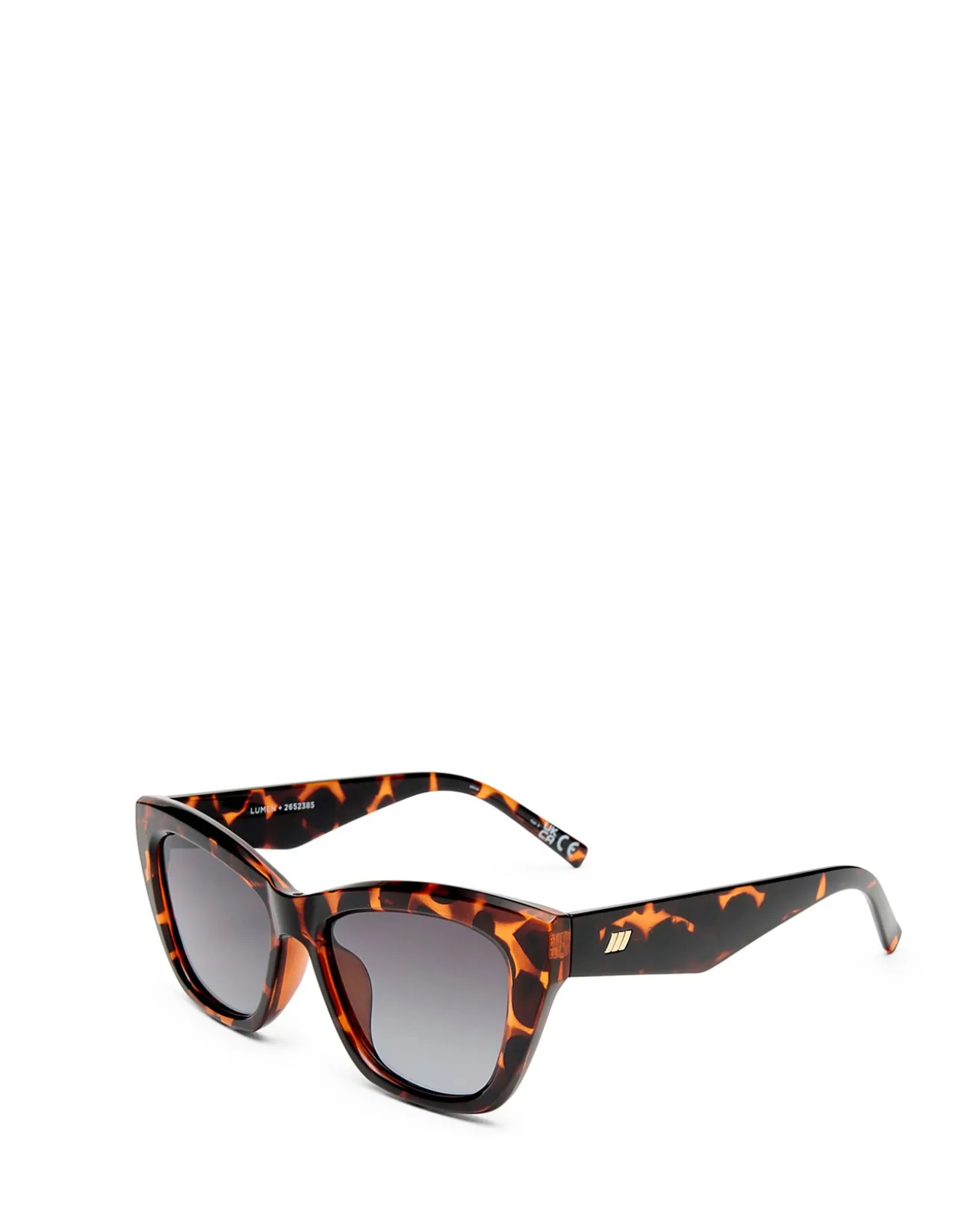LUMEN + TORT CAT-EYE KHAKI GRAD SUNGLASSES