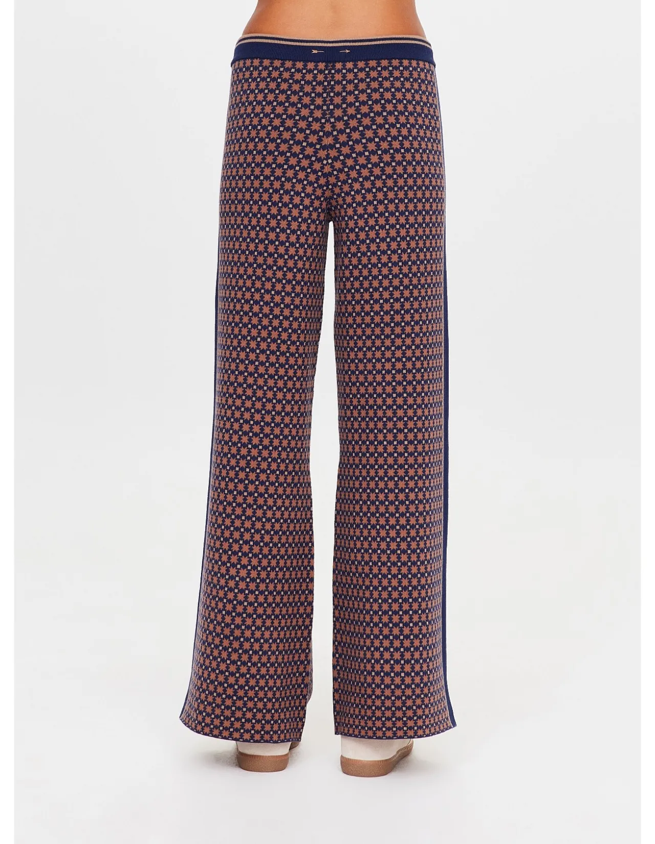 Lumiere Juniper Geo Knit Straight Leg Pant