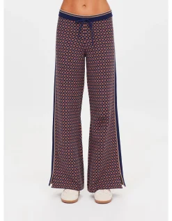 Lumiere Juniper Geo Knit Straight Leg Pant
