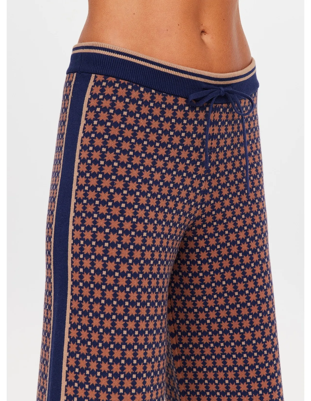 Lumiere Juniper Geo Knit Straight Leg Pant