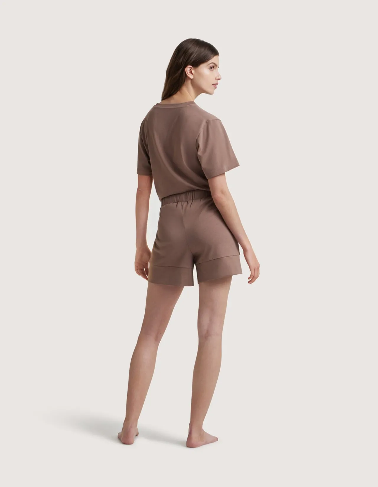 LUNA SHORT LARGE IN HAZELNUT