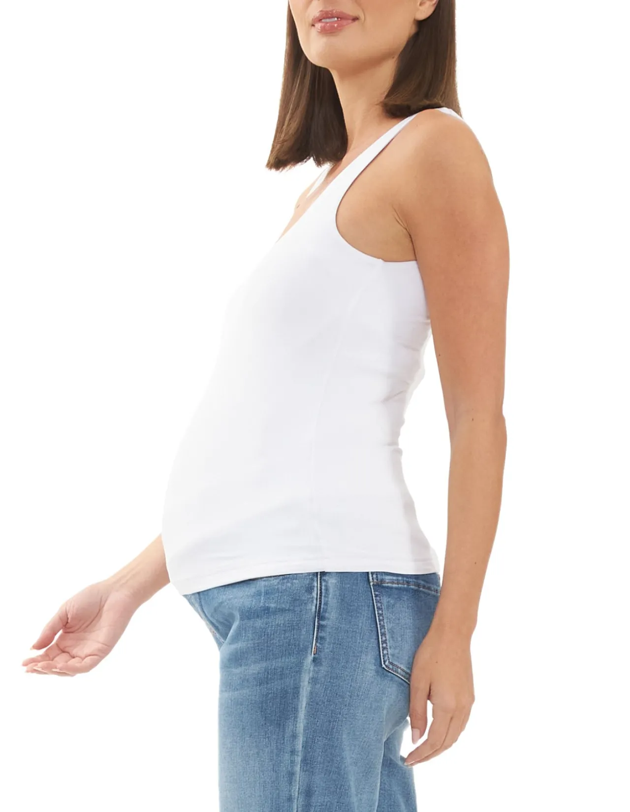 Luxe Knit Tank Top Scoop Neckline