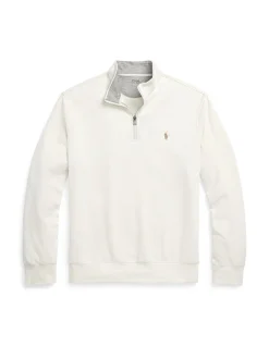 LUXURY JERSEY QUARTER-ZIP PULLOVER