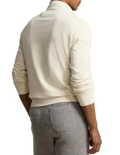 LUXURY JERSEY QUARTER-ZIP PULLOVER