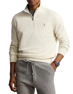LUXURY JERSEY QUARTER-ZIP PULLOVER
