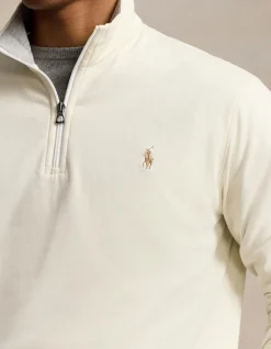 LUXURY JERSEY QUARTER-ZIP PULLOVER
