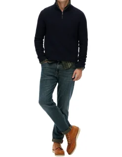 Lw Cotton Texture Half Zip