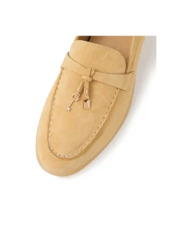 Lydon Heart And Key Suede Loafers