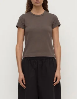 Lyla Cap Sleeve Tee Bark