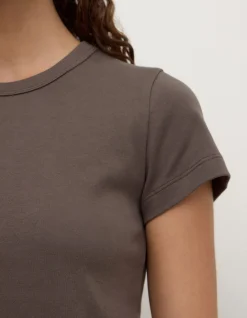 Lyla Cap Sleeve Tee Bark