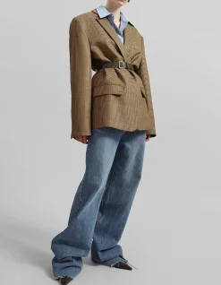 LYRA OVERSIZED HOUNDSTOOTH BLAZER