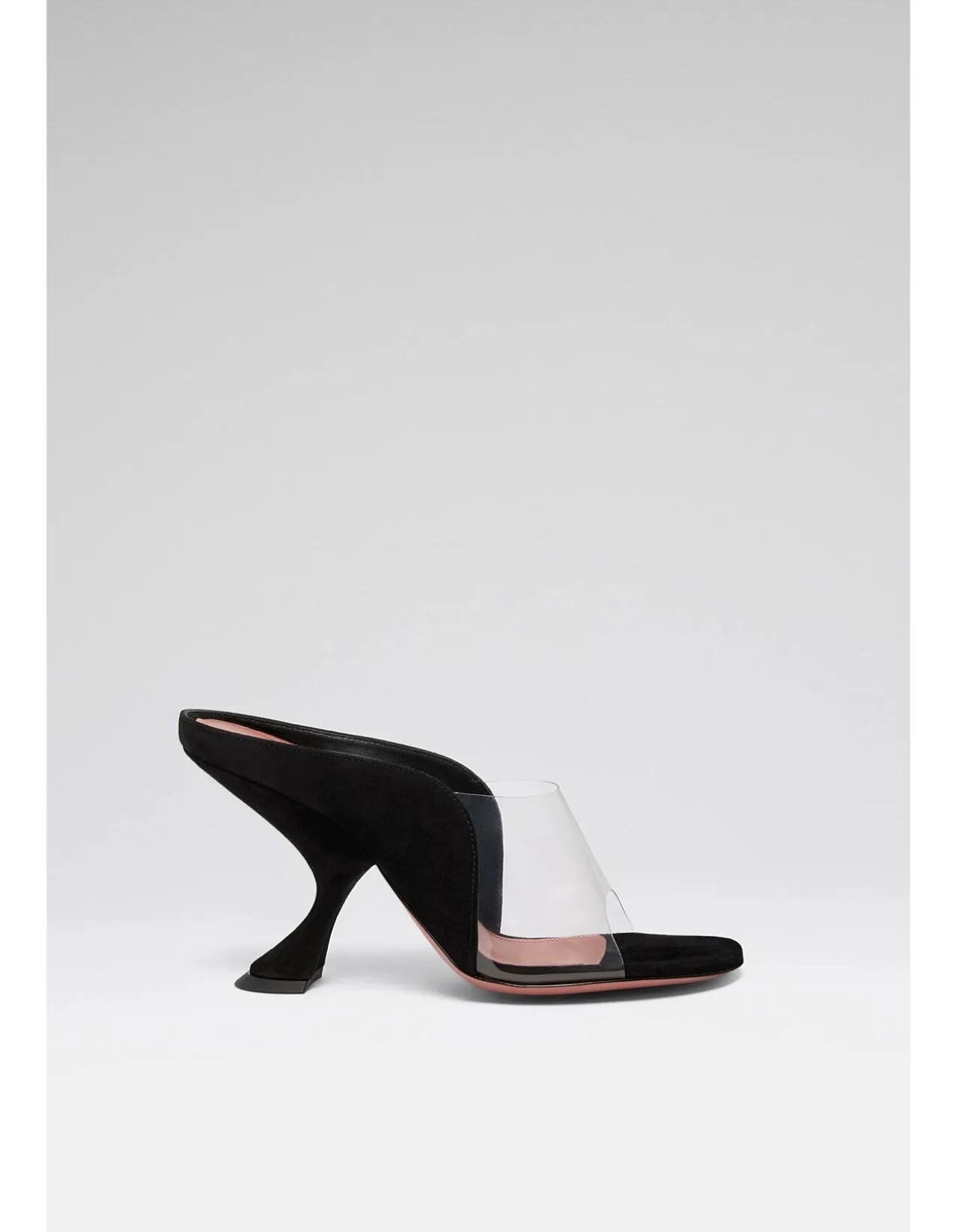 MACKENZIE SLIPPER 90 SLANTED CL HEEL SUEDE PVC