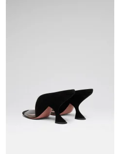MACKENZIE SLIPPER 90 SLANTED CL HEEL SUEDE PVC