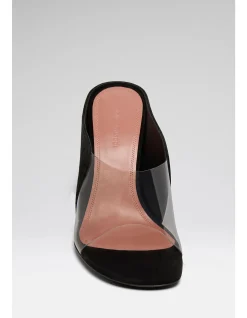 MACKENZIE SLIPPER 90 SLANTED CL HEEL SUEDE PVC