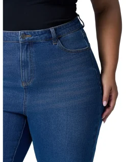 Maddie Mid Wash Bootleg Denim Jean