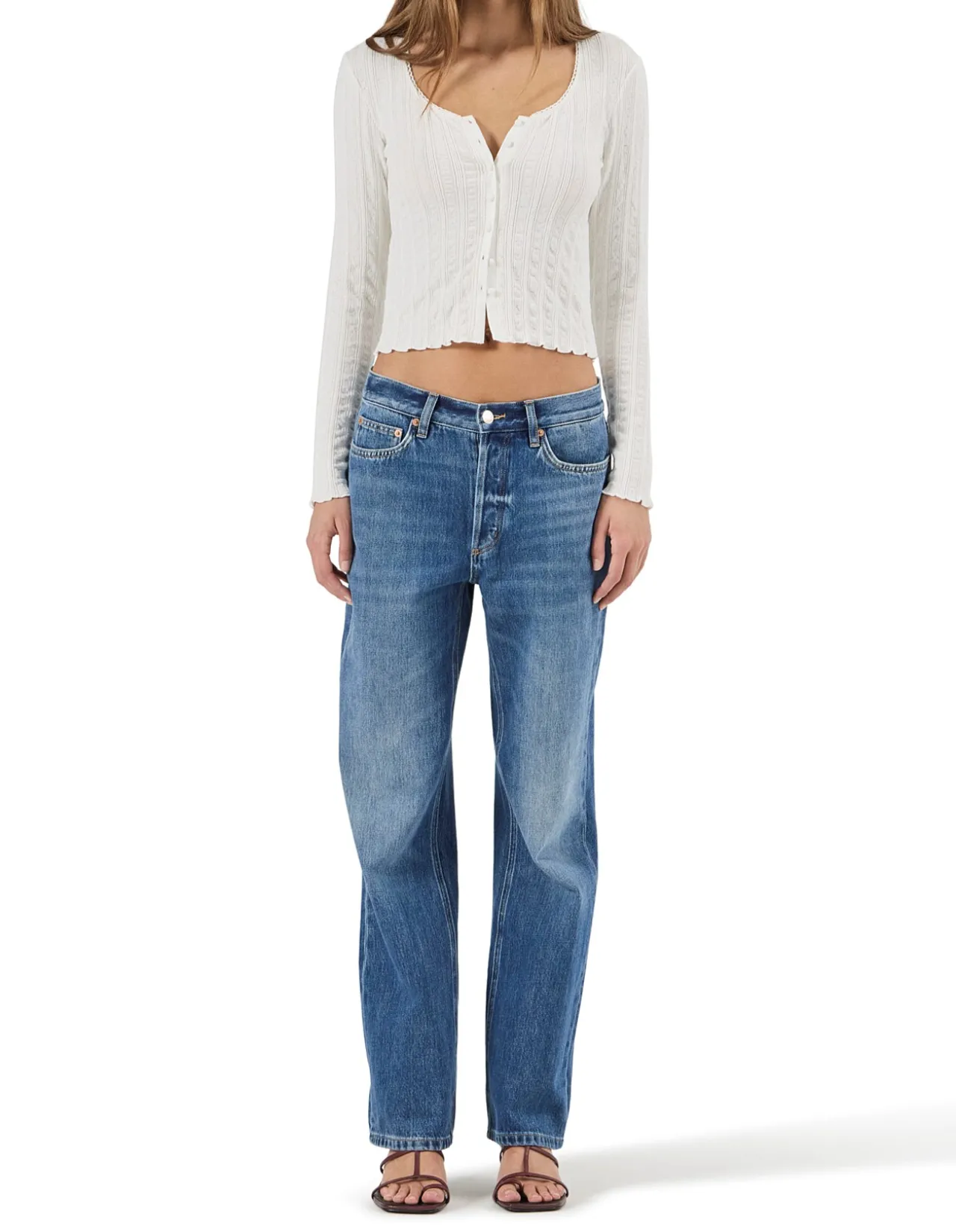 Maddison Button Up Ls Top