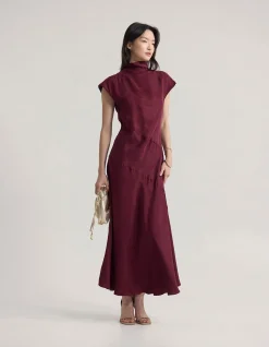 MAGGIE CUPRO DRESS