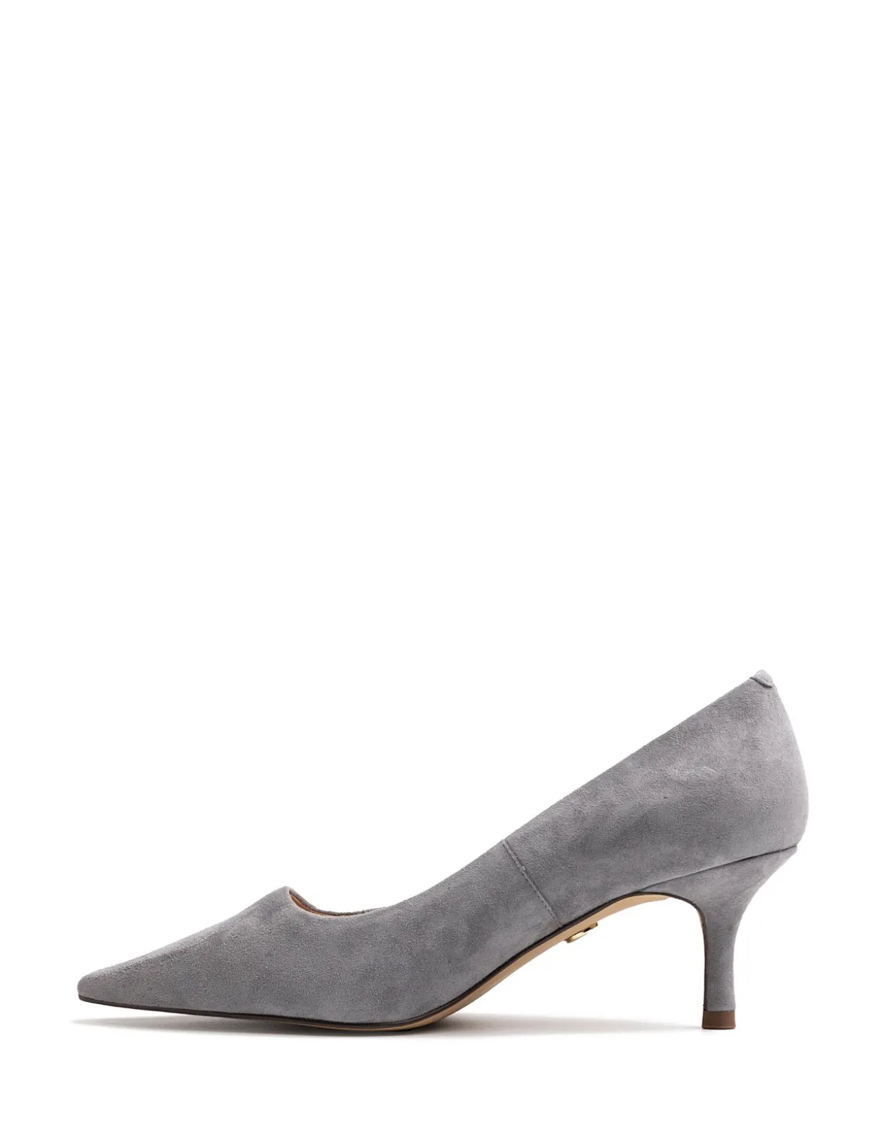Maine Cement Grey Suede Leather Pump