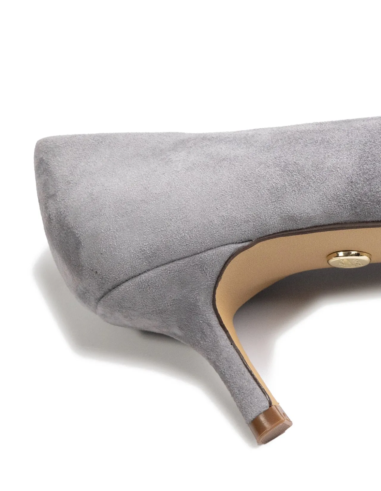 Maine Cement Grey Suede Leather Pump