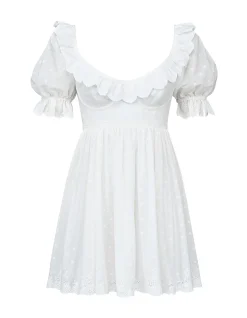 MAISIE'BRODERIE BABYDOLL MINI DRESS