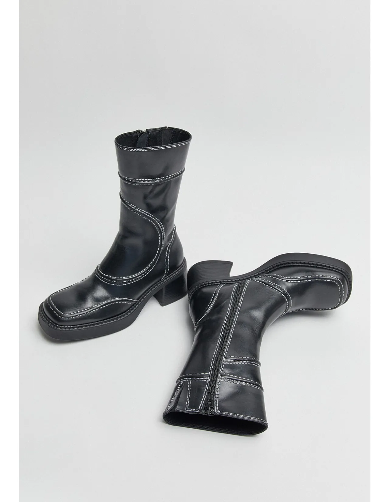 Malene Black Ankle Boots