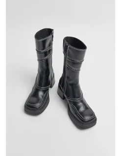 Malene Black Ankle Boots