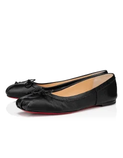 Mamadrague Flats Black Leather