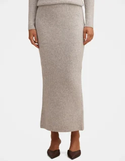 MARCIE RIBBED KNITTED SKIRT