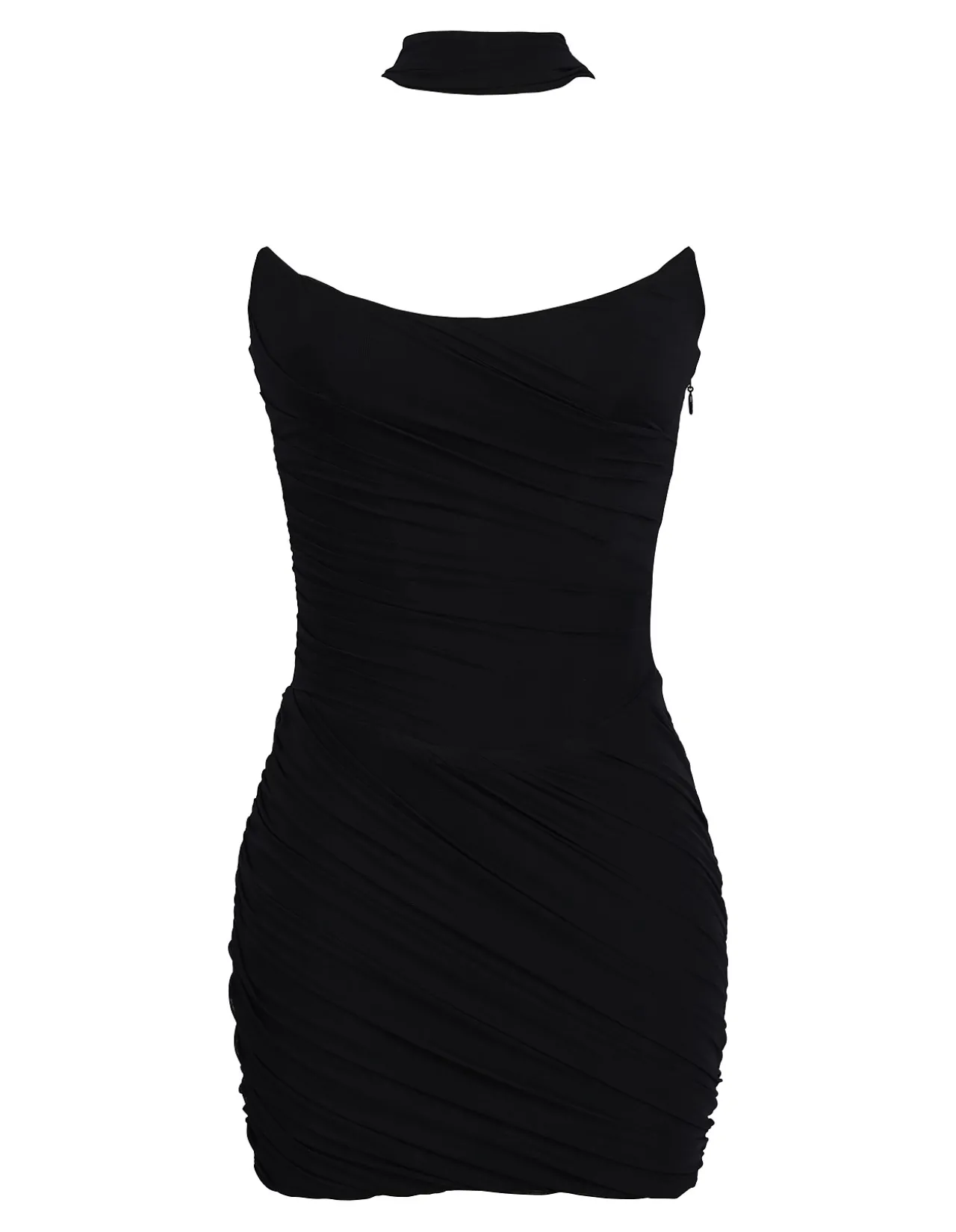MARIELLA STRETCH DRAPED MINI DRESS