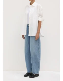 Marigold Poplin Long Sleeve Shirt White