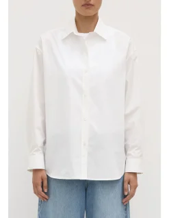 Marigold Poplin Long Sleeve Shirt White