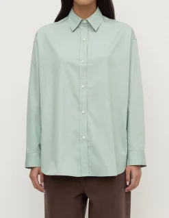 Marigold Poplin Long Sleeve Shirt Mint
