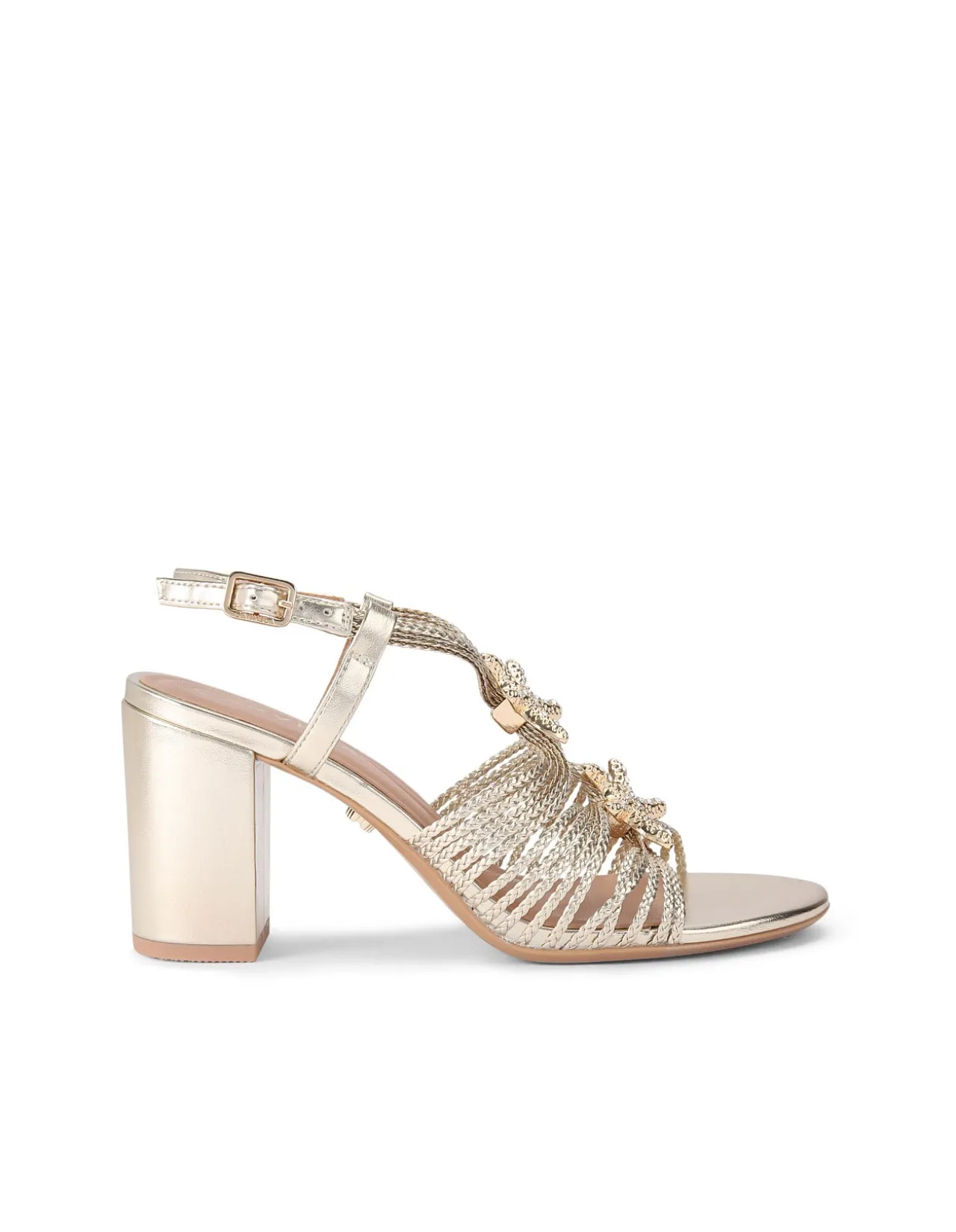 Marina Block Leather Heel