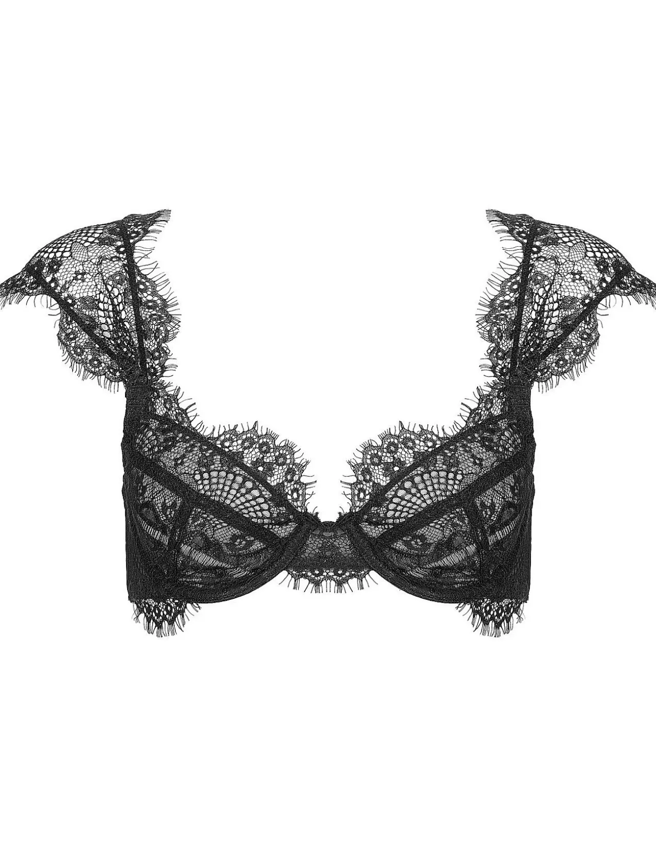 Marina Eyelash Lace Balcony Bra