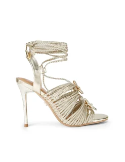 Marina High Tie Leather Heel