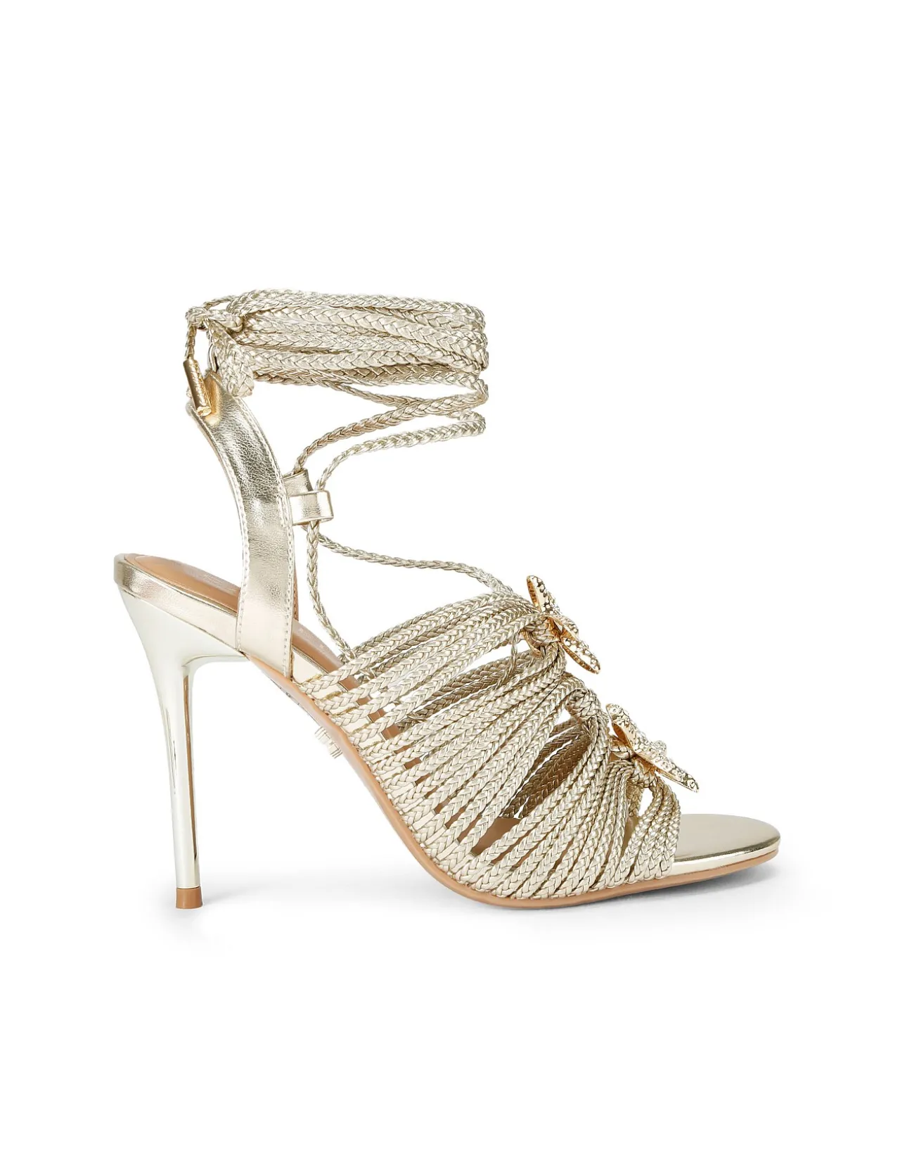 Marina High Tie Leather Heel