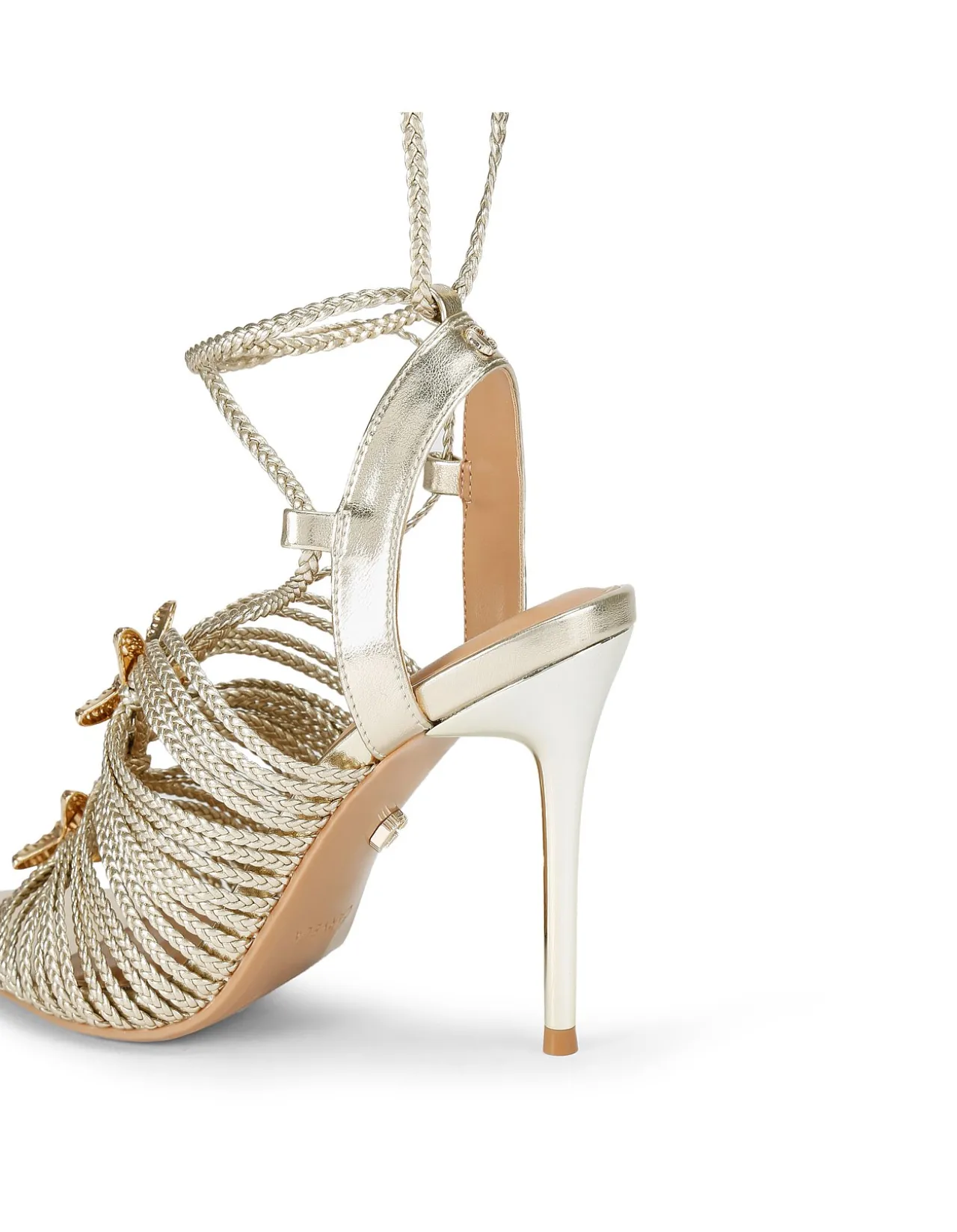 Marina High Tie Leather Heel