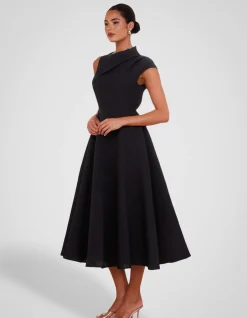 MARLO HIGH NECK MIDI DRESS