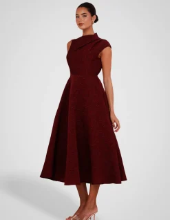 MARLO HIGH NECK MIDI DRESS